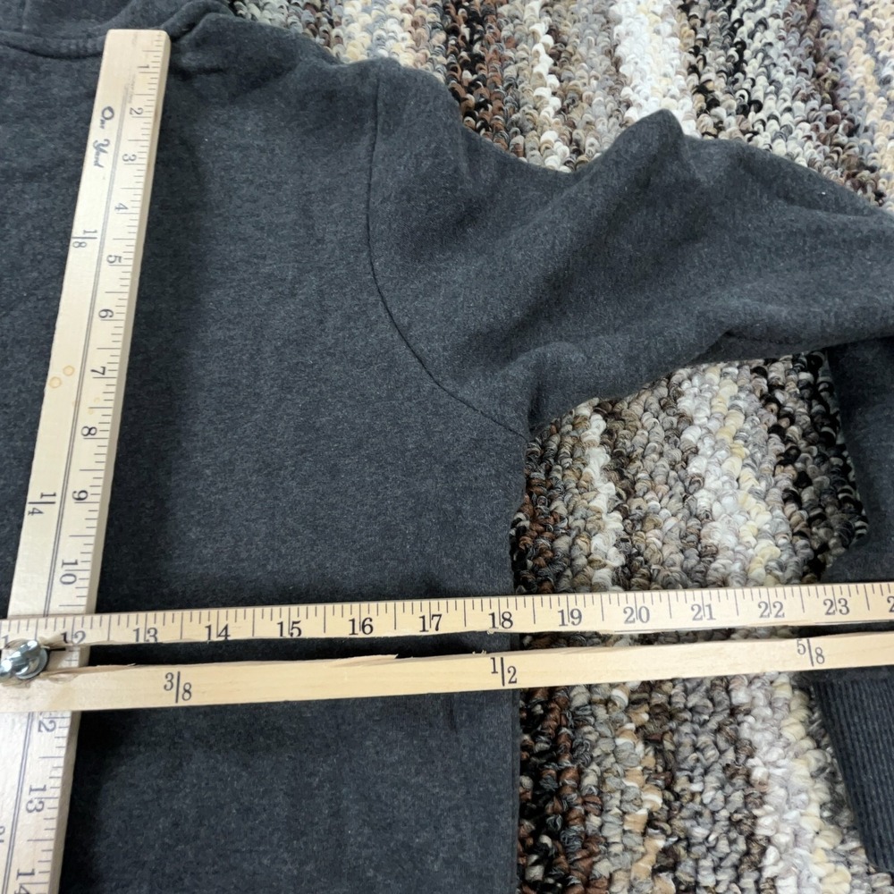 Puma Hoodie Women Large Gray White Sweatshirt Sweater Spell Out Pull Over Ladies - Picture 8 of 9
